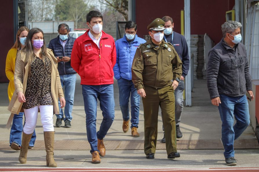 Delegado González supervisó medidas de seguridad previo al encuentro entre Curicó Unido y U. Católica