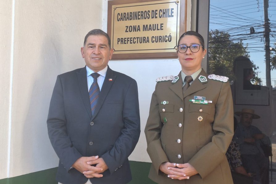 DELEGADO PRESIDENCIAL PROVINCIAL DE CURICÓ SE REUNIÓ CON LA PREFECTO DE CARABINEROS