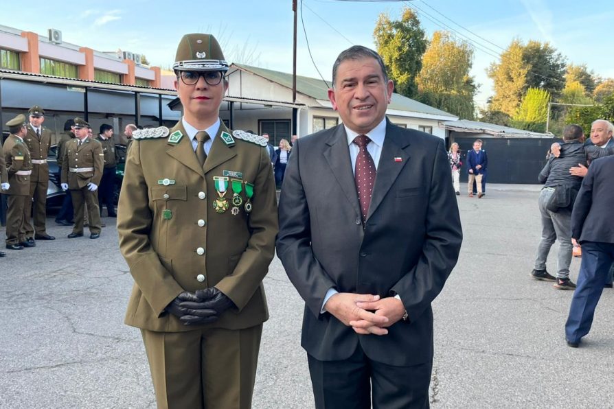Delegado presidencial de Curicó acompañó a Carabineros de Chile en su 99° Aniversario