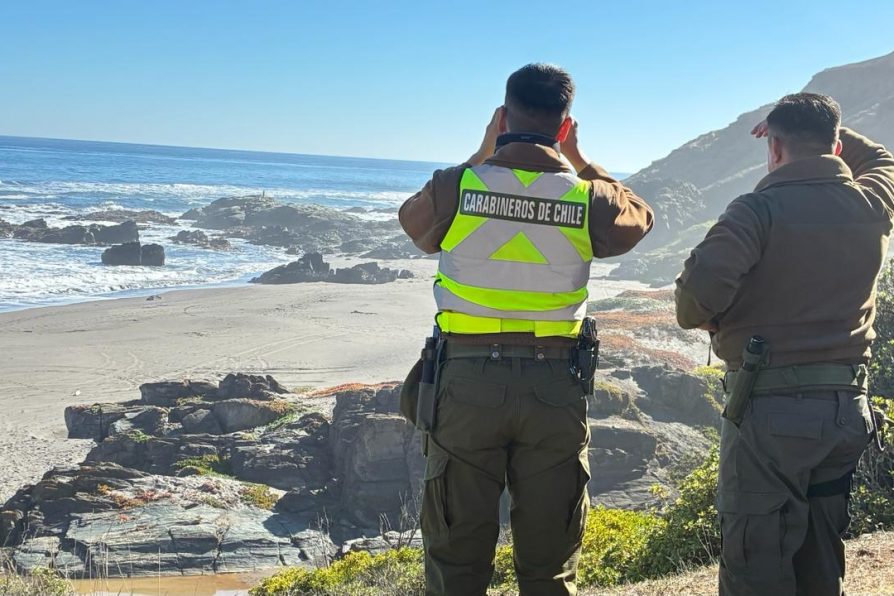 Con un amplio despliegue finalizó la séptima jornada de búsqueda de pescador desaparecido en la costa de Vichuquén