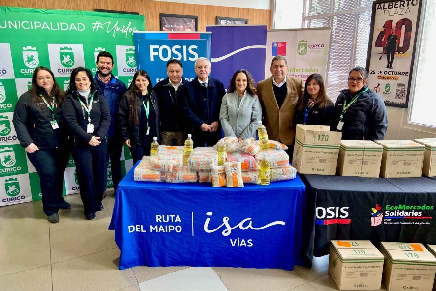 Delegado presidencial destacó donación al EcoMercado Solidario de Curicó