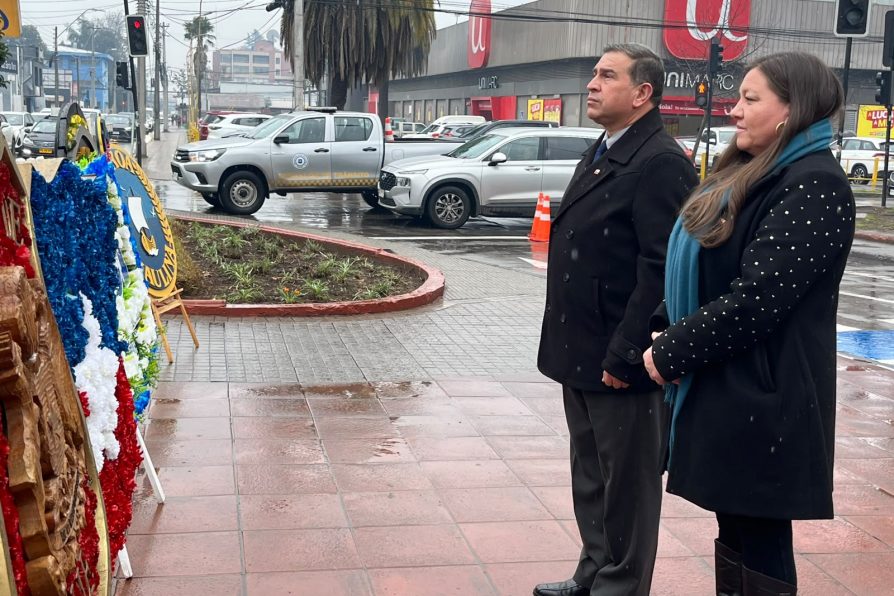 Delegado Presidencial Regional (s) participó en la ceremonia del Día de la Bandera